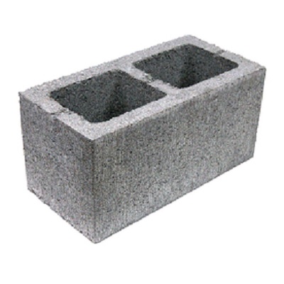 8"X8"X16" 2-HOLE CONCRETE BLOCK