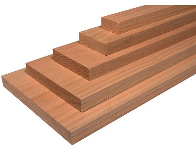 1X6-9' S4S KD RED OAK