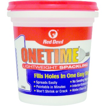 1/2 PT RED D ONE TIME SPACKLE